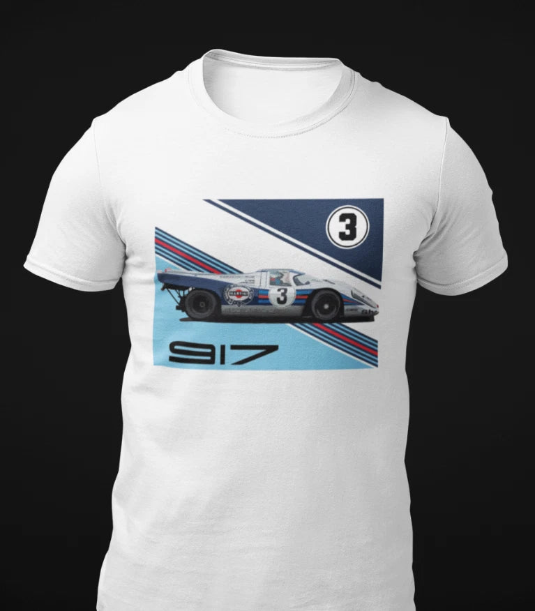 Retro Vintage Racing 917K Race Car Short-Sleeve Unisex T-Shirt