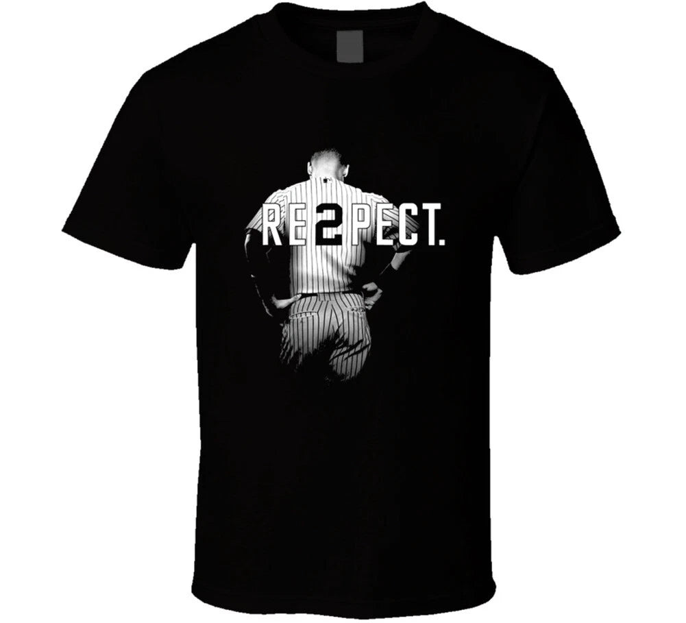 Respect Derek Jeter Re2pect 2 New York Uniform MJ Baseball T Shirt