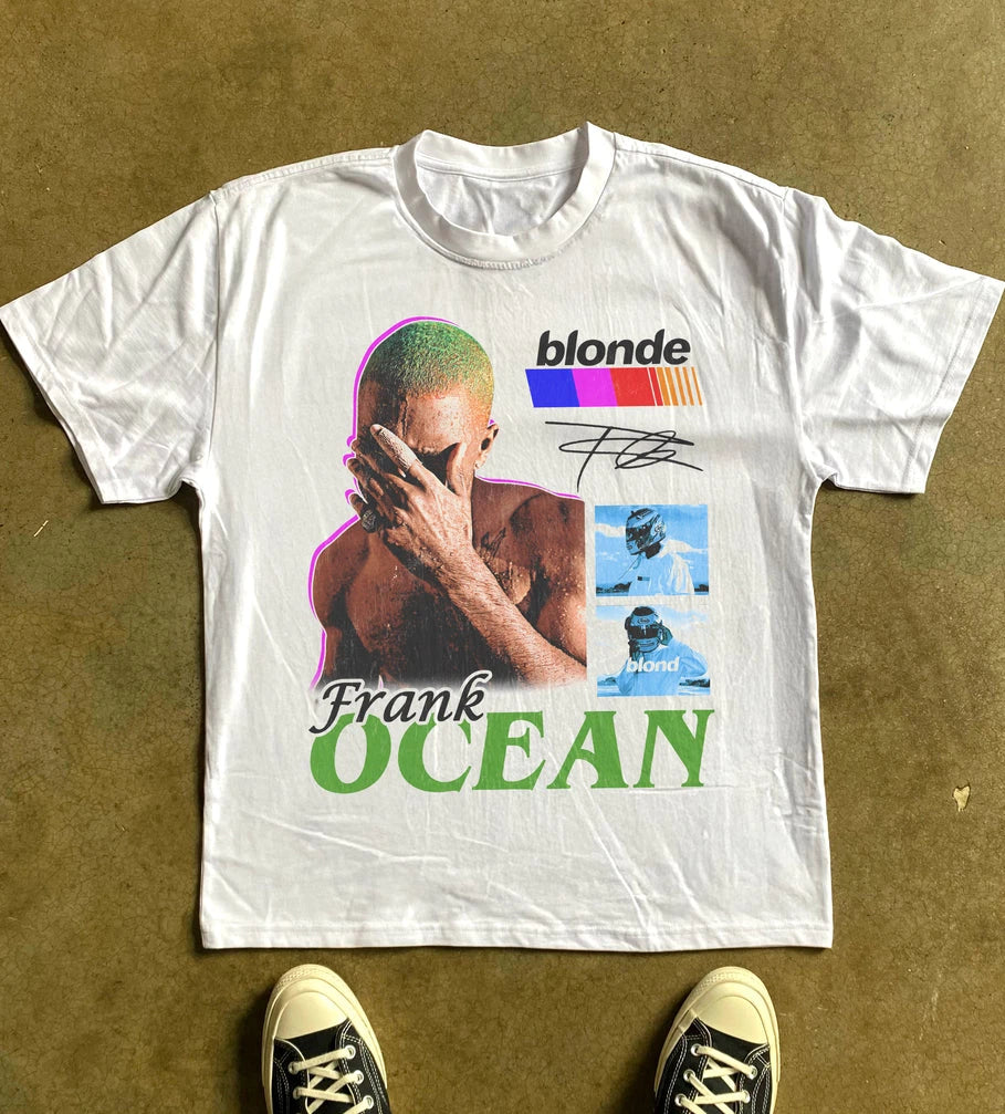 Frank Ocean Blonde Album T Shirt Hip Hop R&B Graphic Tee S-5XL