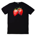 Watercolour Strawberries Motif T-Shirt