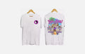 T C Surf Challenge Retro 80s Designs T-shirt White 2 sides T-shirt