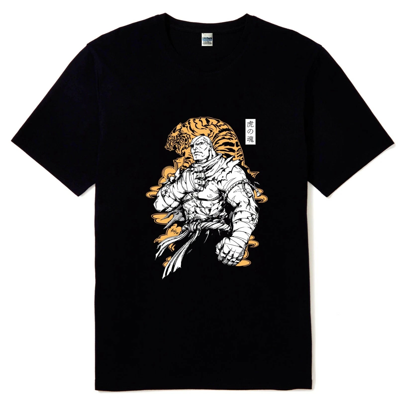 Sagat Fighter Game Character Men Short Sleeve T shirt Sizes S - 5XL