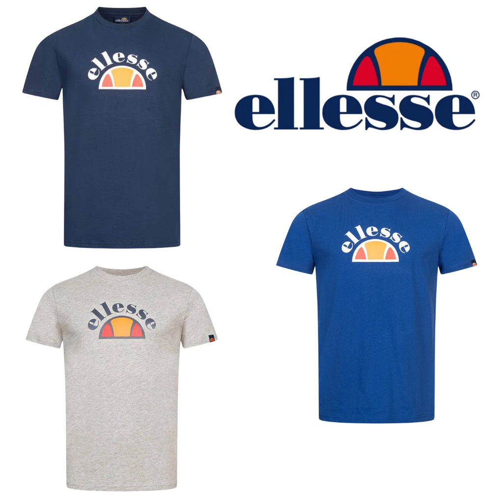Mens Ellesse T-Shirt Tee Crew Casual Everyday Cotton Xmas Gift Dad Son