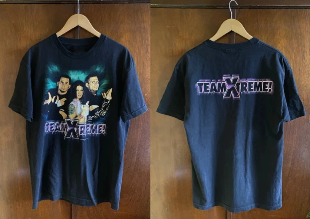 Vintage 2001 WWF Team Xtreme Hardy Boyz & Lita T-Shirt