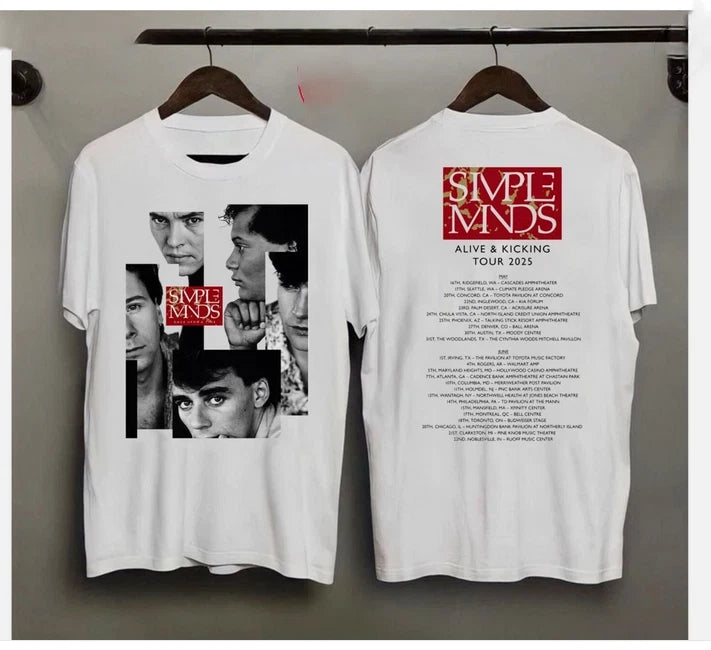 HOT!!! Simple Minds Merch Alive And Kicking Tour 2025 T-Shirt, S to 5XL