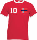 Youth Designz Men's T-Shirt Norway with DESIRED NAME + NUMBER Jersey European Cup