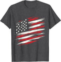 4th of July Shirts Fourth of July Patriotic American Flag T-Shirt