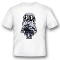 Mini Soldier superhero Tee shirt black or white