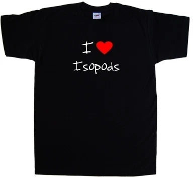 I Love Heart Isopods T-Shirt