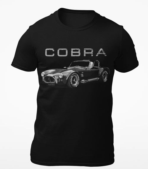 AC Shelby Cobra Vintage Muscle Car Short-Sleeve T-Shirt Black