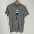 Ralph Lauren Shirt Mens Small Gray Polo Bear Graphic Custom Slim Fit Tee