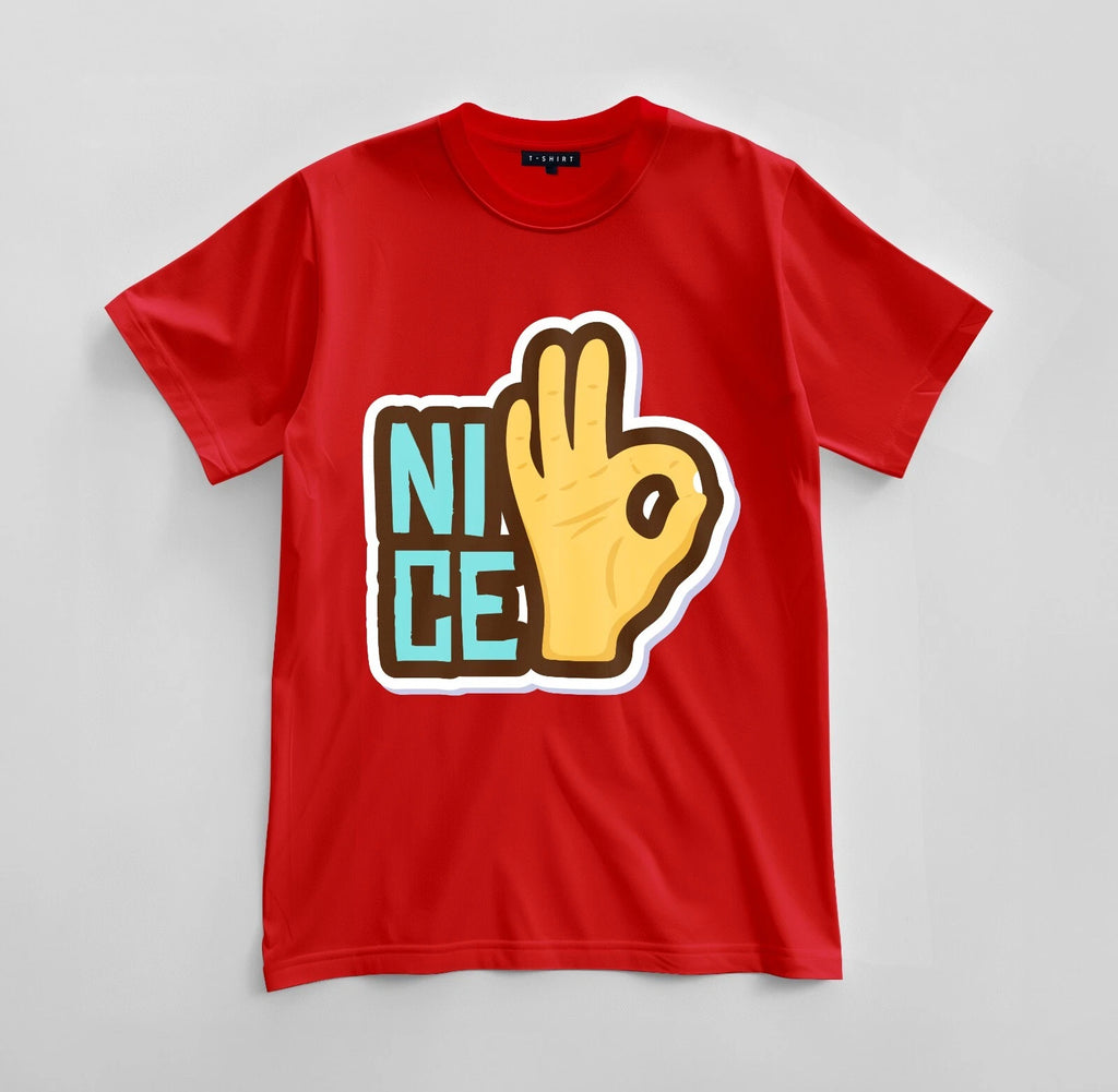 Custom Simply Nice Graphic T-shirt Design Unisex Jersey Short Sleeve Tee