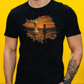 Mens Chess Piece King Reflection Motif Cotton T-Shirt Size S to 5XL