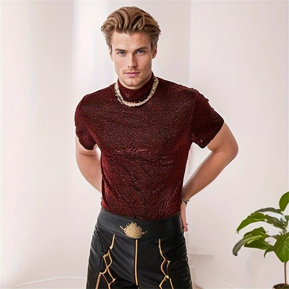 Men's Tee Shirts Short Sleeve Fashion Casual Summer Beach T-Shirts