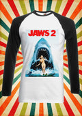 Jaws 2 Steven Spielberg Shark Men Women Long Short Sleeve Baseball T Shirt 2113