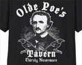 Olde Poe's Tavern T-Shirt Gothic Edgar Allan Poe Speakeasy Tee