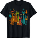 Vintage Mid Century Modern Look Cat Band 50s 60s Style T-Shirt unisex T-Shirt