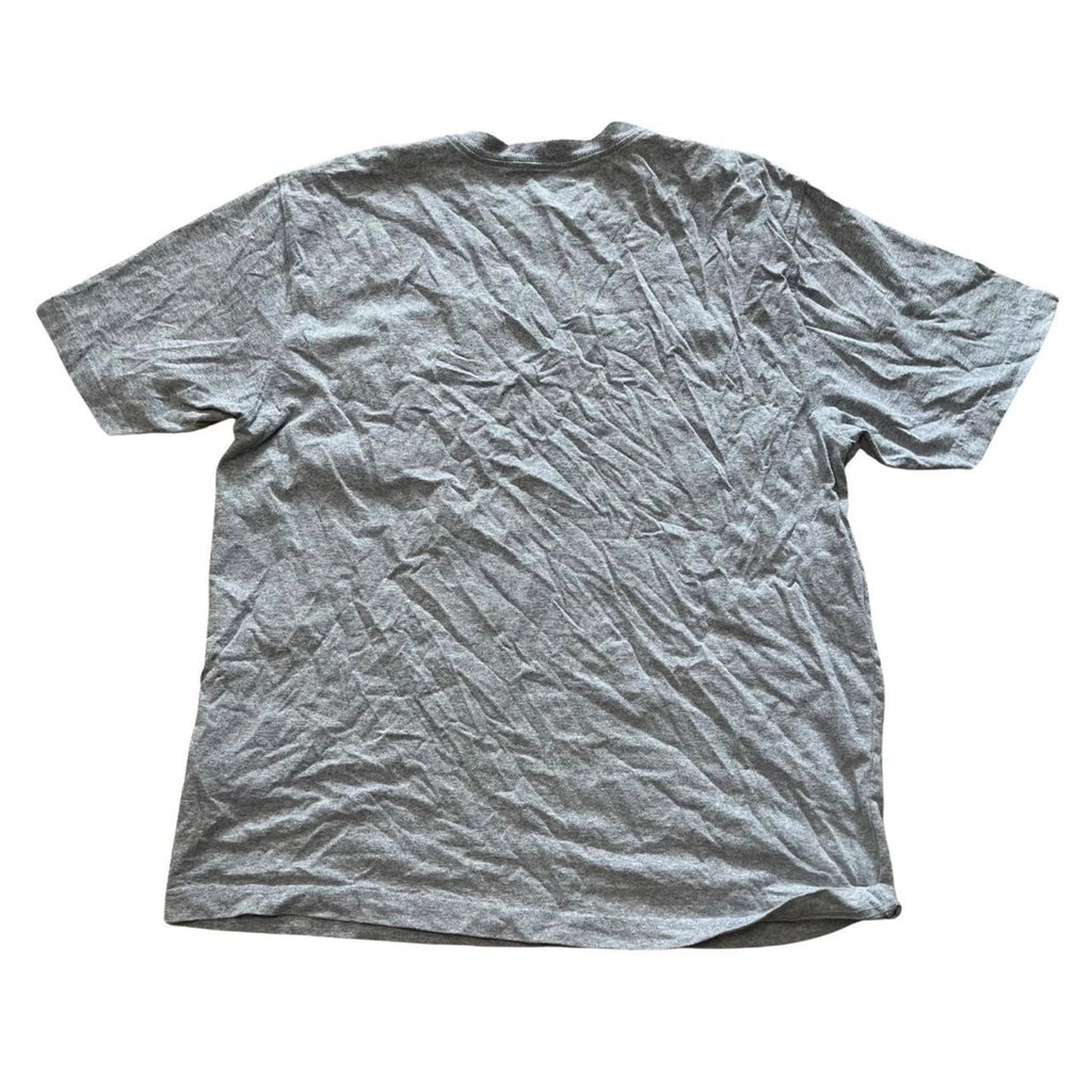 Vintage Grey Carhartt T Shirt Work Skate Tee Basic Blue Paint On Front