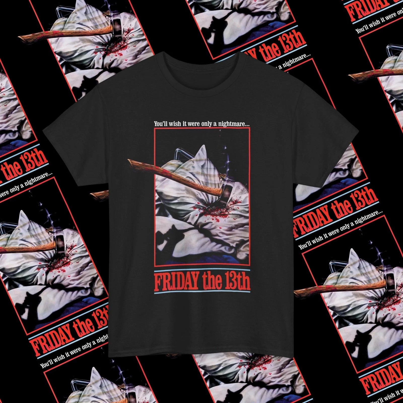 Friday the 13th (1980) Horror Movie T-Shirt, Classic Slasher Film Poster Shirt
