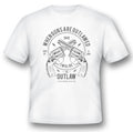 when guns are outlawed i will be a outlaw 2nd amendment guns white or black tee