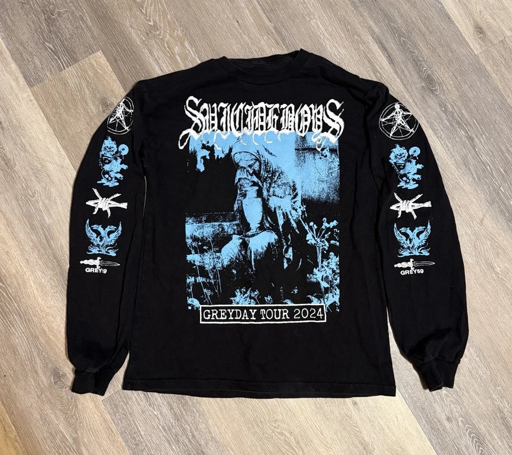 Suicideboys Grey Day Tour 2024 Long Sleeve Tee T Shirt Black XL G59 Records RARE