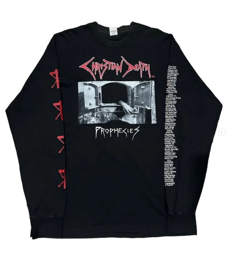1996 Christian Death Prophecies Long Sleeves Shirt Reprint