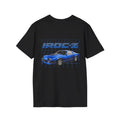 Blue IROC-Z Camaro T-Shirt | Vintage 1980s Sports Car Design