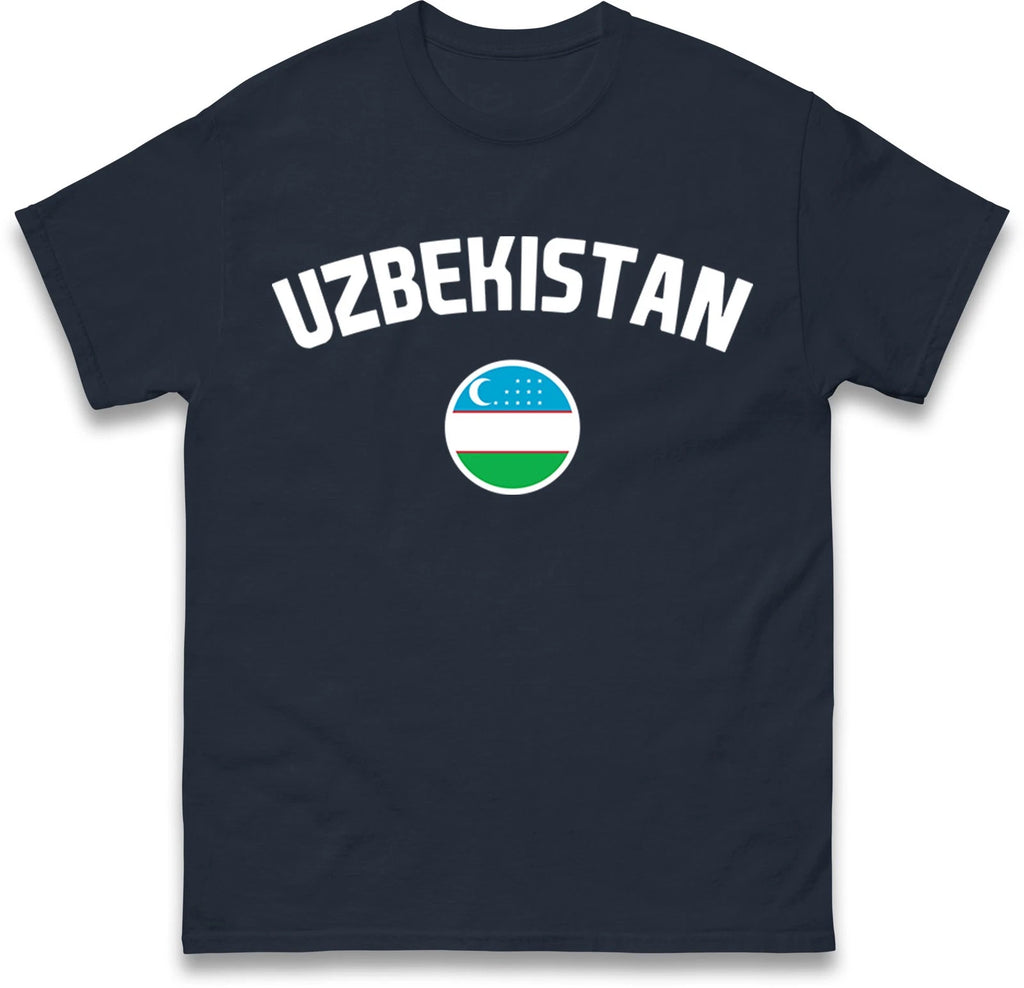 Uzbekistan football T Shirt,Personalised football Tee,Custom Name and Number Top