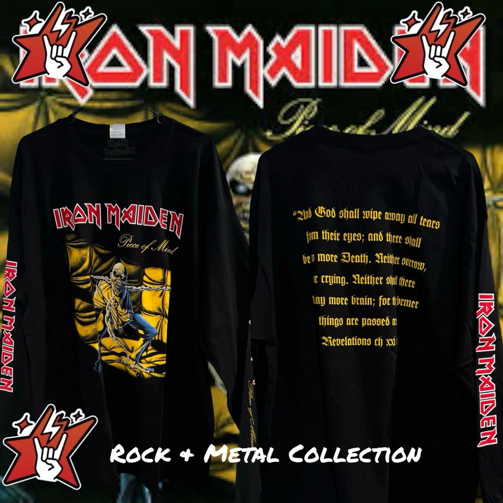 Iron Maiden T-Shirt New Short & Long Sleeve Metallica Megadeth Judas Priest