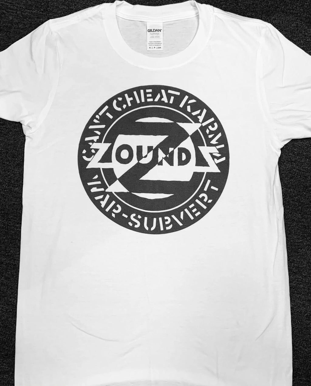 Zounds Can't Cheat Karma NEW White T Shirt, anarchy,  *8 x diff sizes / SALE