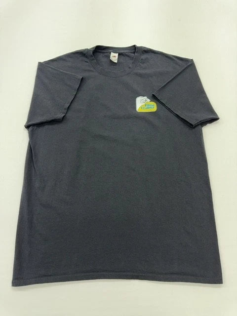 Fruit of the Loom Unisex Charcoal Logo Long Sleeve XL T-Shirt Tagless