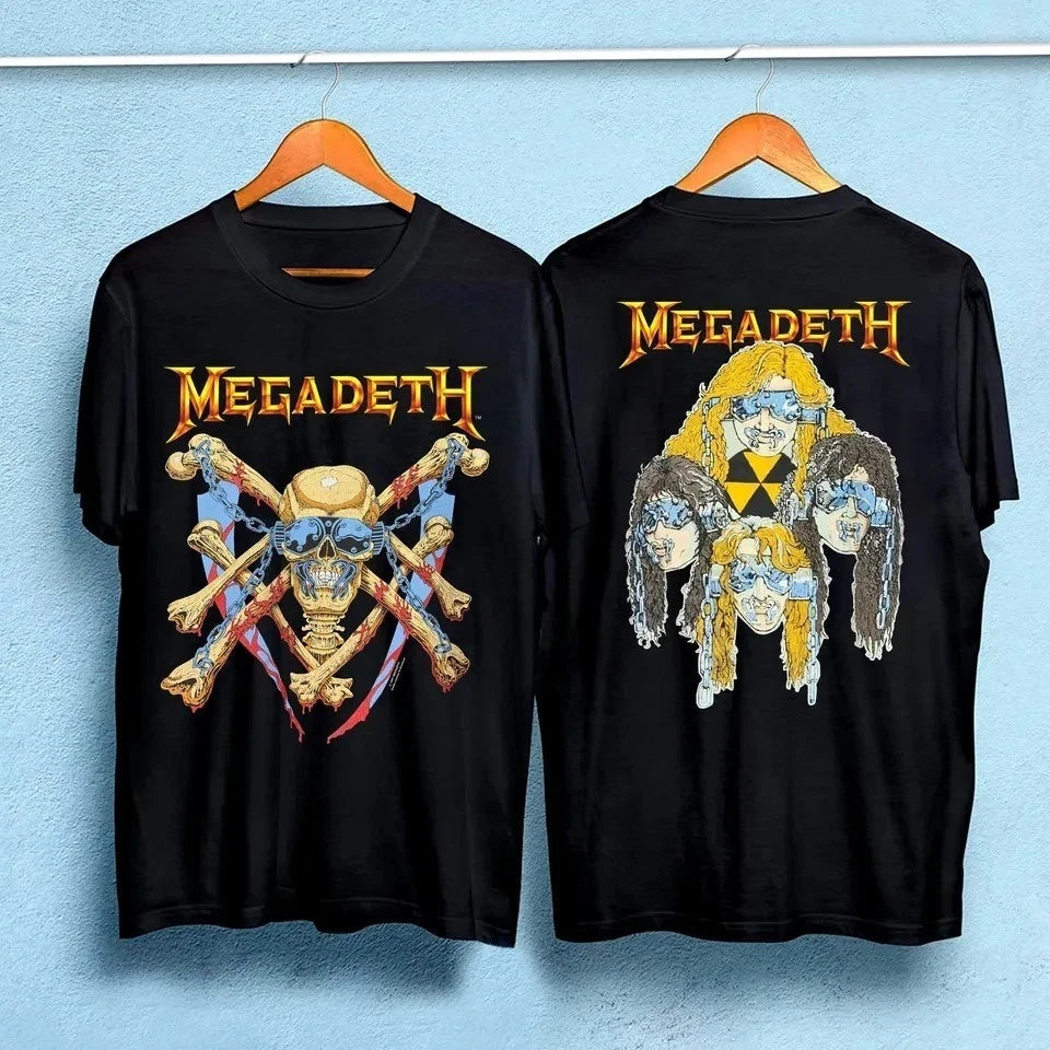 MEGADETH 1991 Vintage Vic Rattlehead Metal T-Shirt S-5XL