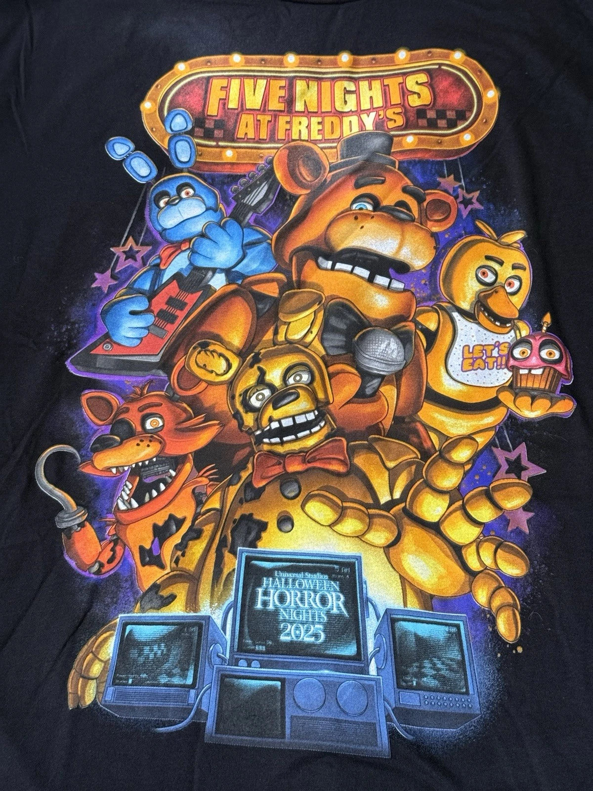 Five Nights at Freddy's Universal Studios Halloween Horror Nights Shirt Size 2XL