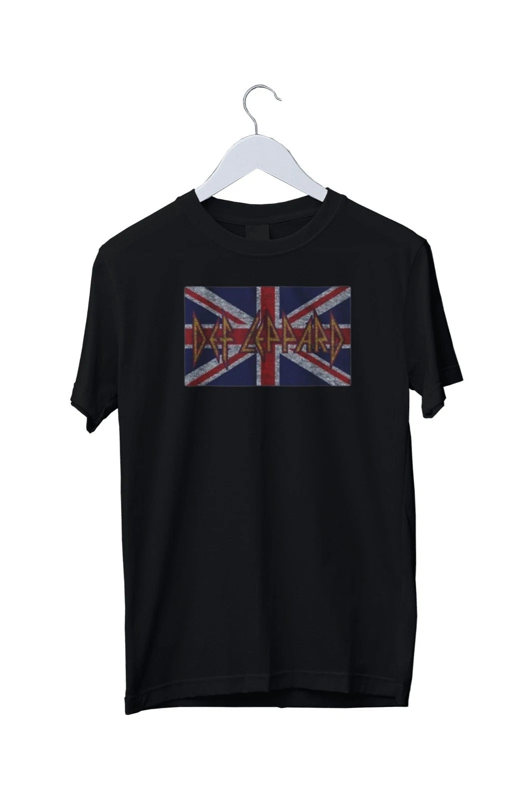 Def Leppard Logo British Flag Union Jack Unisex T-Shirt Mens S M L XL 2 3 4 XL
