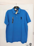 MEN'S US POLO ASSN POLO SHIRT SIZE XL SLIM FIT BLUE BNWT!!