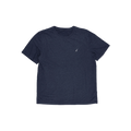 Men's Navy Blue Crew Neck Short Sleeve Cotton Blend T-Shirt Size Large