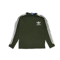 Adidas Men's Olive Green Crew Neck Long Sleeve Cotton T-Shirt Size L