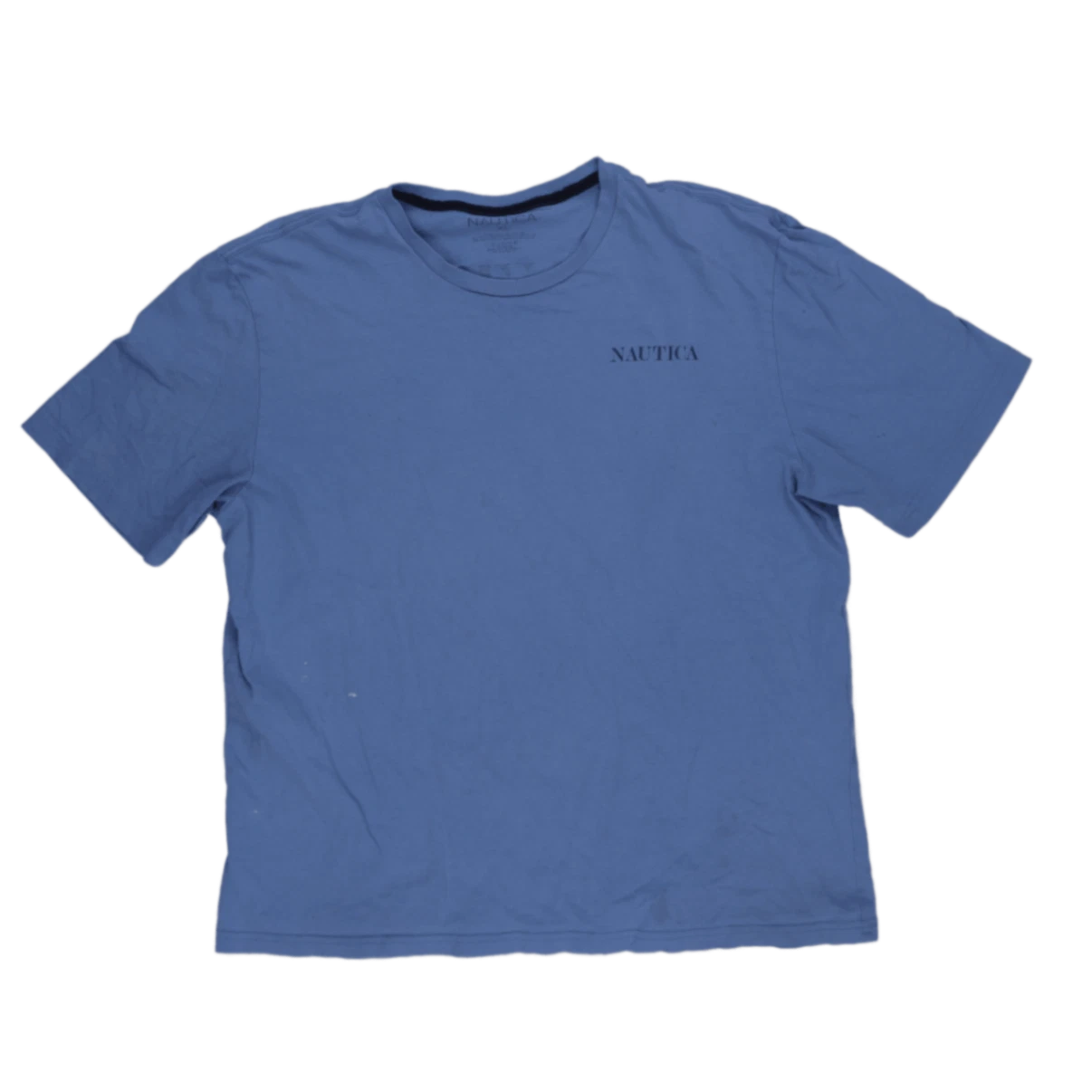 Nautica Men's Blue Crew Neck Short Sleeve Cotton T-Shirt Size XL