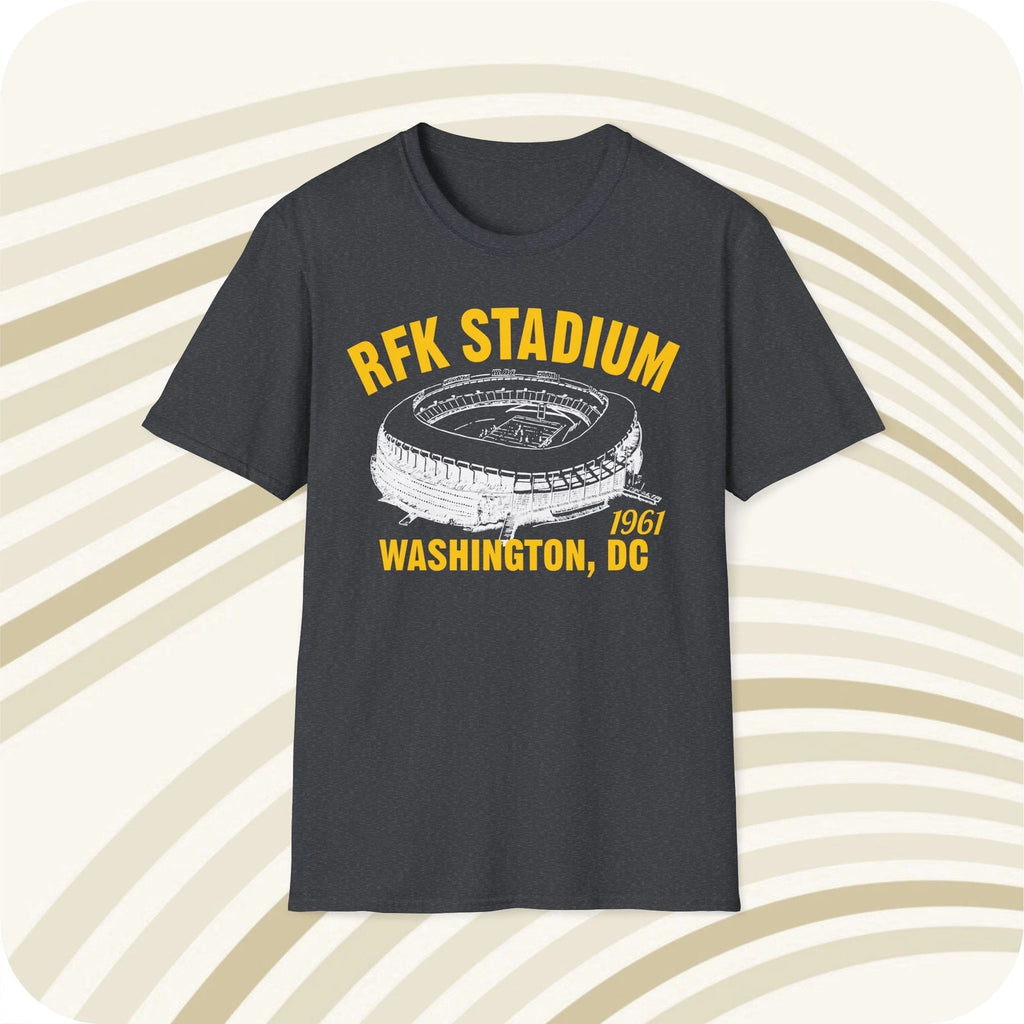 RFK Stadium 1961 Classic Cut Football T-Shirt - Washington Commanders