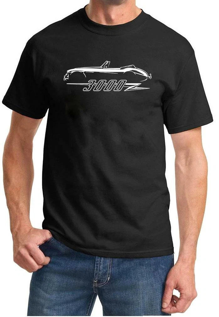 Austin Healey 3000 Sports Car Classic Outline Tshirt NEW
