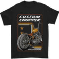 Biker Custom Chopper Motorbike Motorcycle Mens T-Shirt 100% Cotton