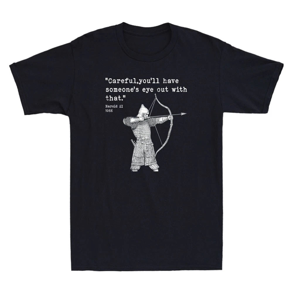 Harold Godwinson 1066 Battle of Hastings Medieval Archer Vintage Men's T-Shirt