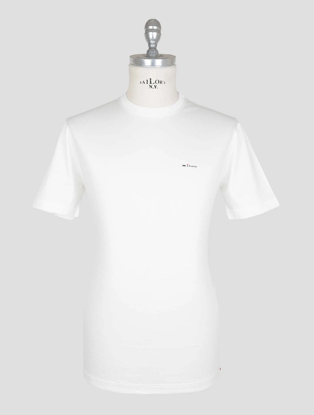 NEW KITON WHITE COTTON T-SHIRT EU 56 - US 46 - 2XL KMZ58