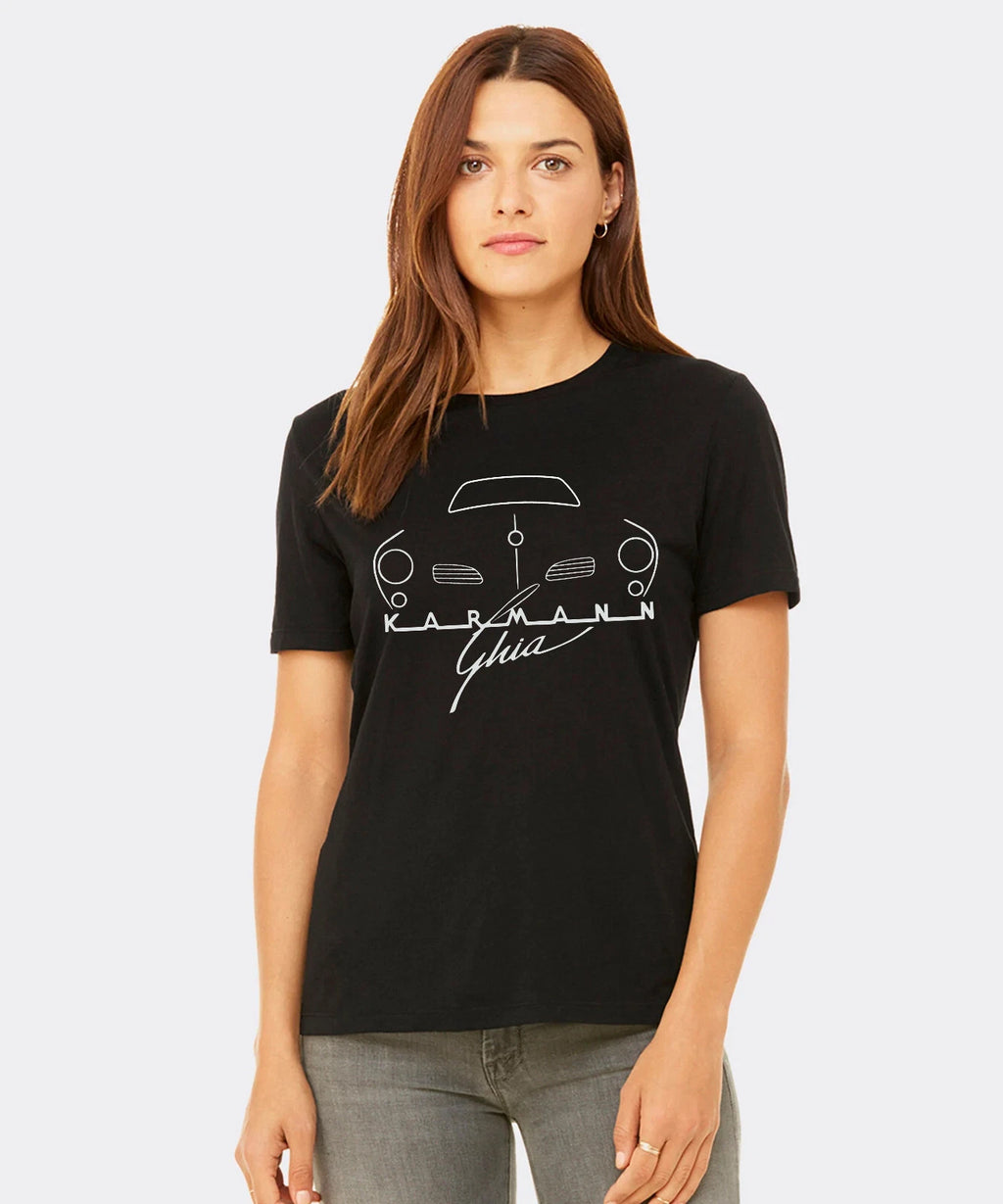 Karmann Ghia Front Silhouette & Script Tee *5 color choices