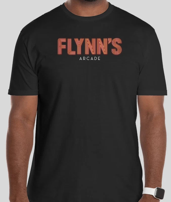 FLYNN'S ARCADE THE T SHIRT T-SHIRT MOVIE COMPUTER RETRO PINBALL