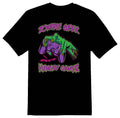 Zombie geek hungry gamer controller black or white tee