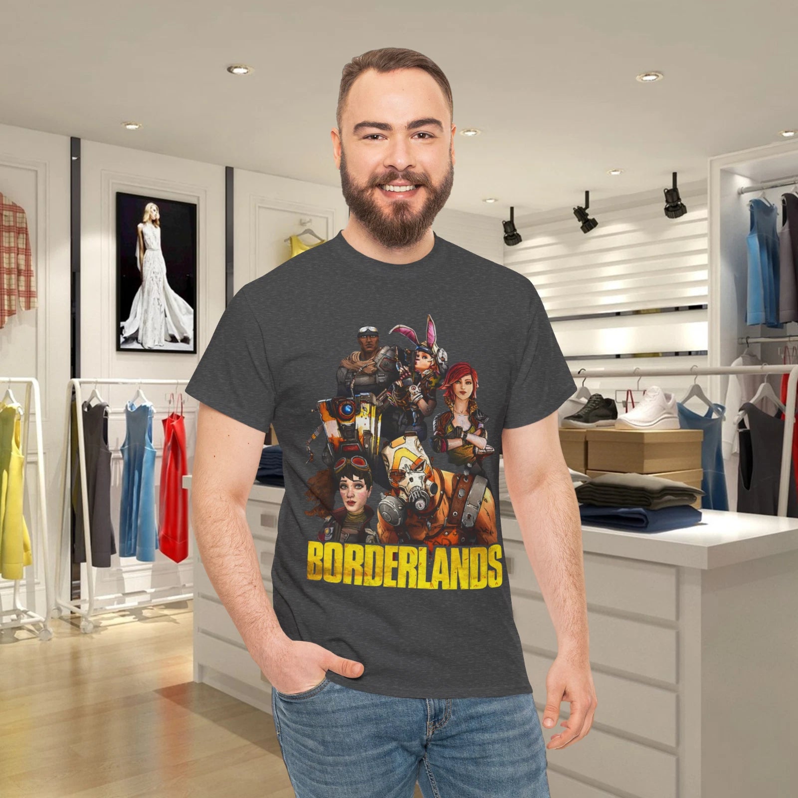 Borderlands Full Cast Collage With Logo Video Game T-Shirt