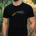 Mens Trumpet Motif Cotton T-Shirt Size XS to 5XL