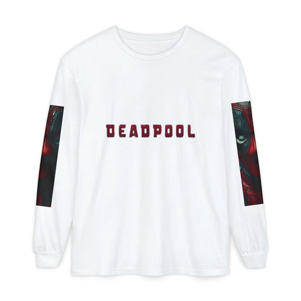 Deadpool Graphic Long Sleeve Shirt | Comic Antihero Design