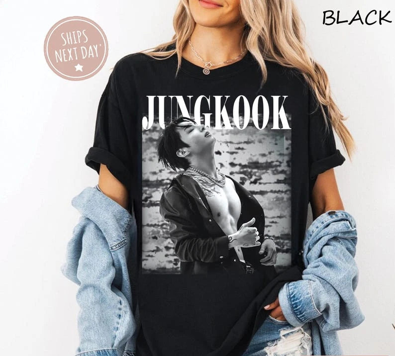 Jungkook Vintage Shirt, Retro Jungkook Music Gifts, Retro Jungkook Bootleg Kpop